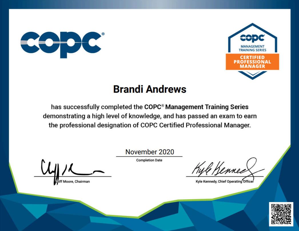 COPC - Certified Management Professional