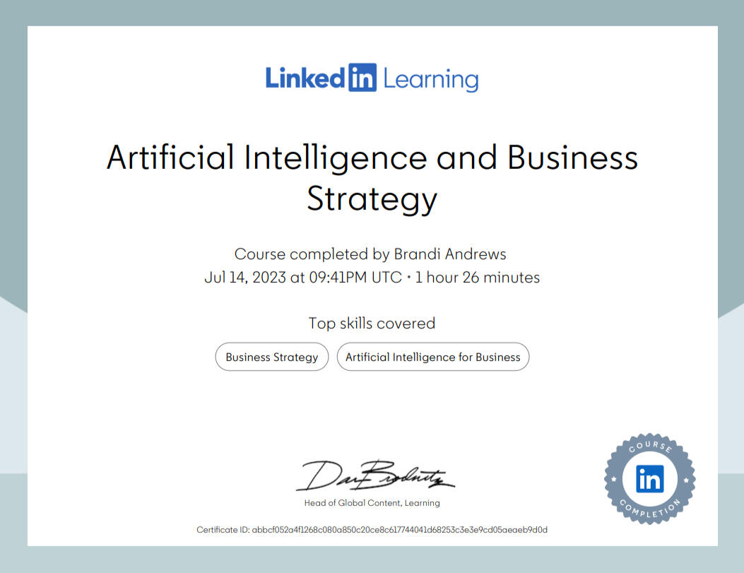AI Business Strategy Training Course